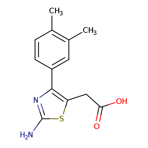 2-[2-amino-4-(3,4-dimethylphenyl)-1,3-thiazol-5-yl]acetic acid