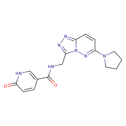 6-oxo-N-{[6-(pyrrolidin-1-yl)-[1,2,4]triazolo[4,3-b]pyridazin-3-yl]methyl}-1,6-dihydropyridine-3-carboxamide