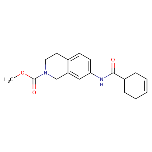 methyl 7-(cyclohex-3-ene-1-amido)-1,2,3,4-tetrahydroisoquinoline-2-carboxylate