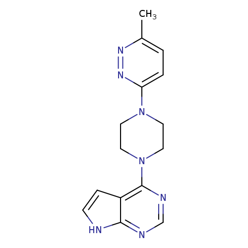 3-methyl-6-(4-{7H-pyrrolo[2,3-d]pyrimidin-4-yl}piperazin-1-yl)pyridazine