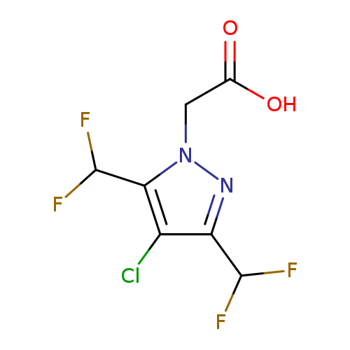 2-(4-Chloro-3,5-bis(difluoromethyl)-1H-pyrazol-1-yl)acetic acid