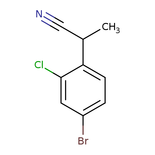 2-(4-bromo-2-chlorophenyl)propanenitrile