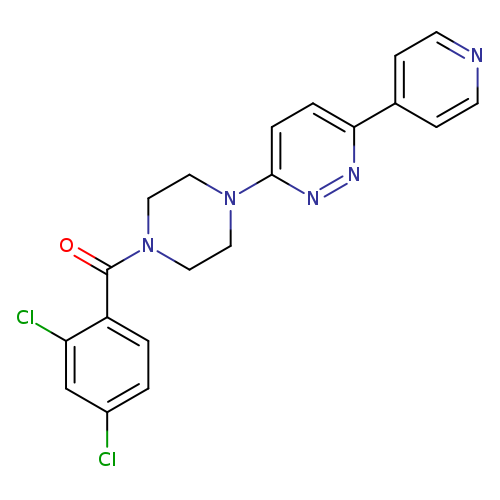 3-[4-(2,4-dichlorobenzoyl)piperazin-1-yl]-6-(pyridin-4-yl)pyridazine