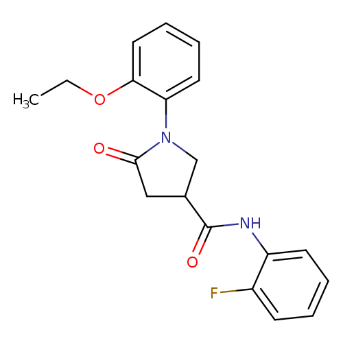 1-(2-ethoxyphenyl)-N-(2-fluorophenyl)-5-oxopyrrolidine-3-carboxamide