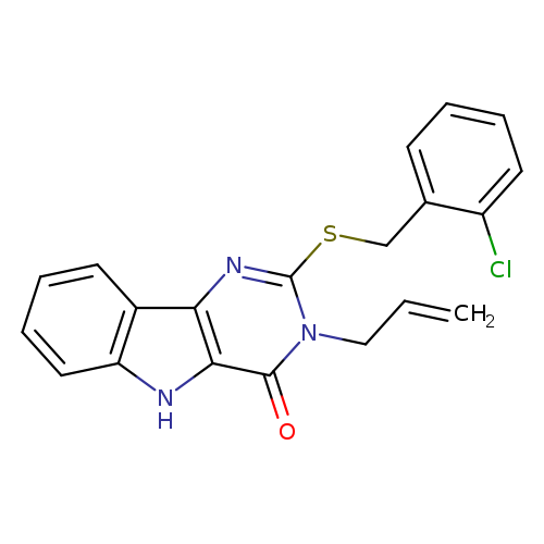 2-{[(2-chlorophenyl)methyl]sulfanyl}-3-(prop-2-en-1-yl)-3H,4H,5H-pyrimido[5,4-b]indol-4-one