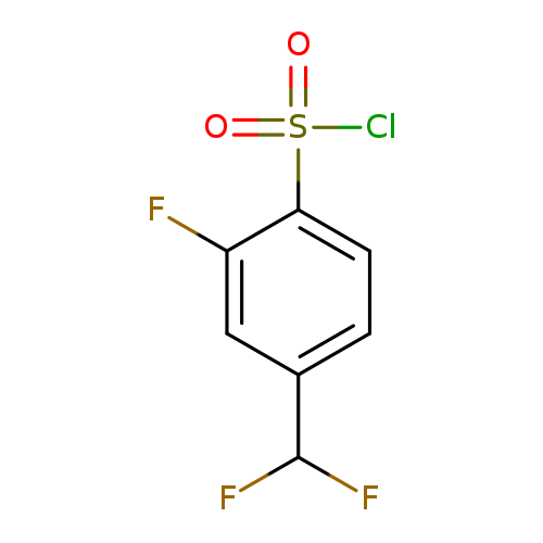 4-(difluoromethyl)-2-fluorobenzene-1-sulfonylchloride