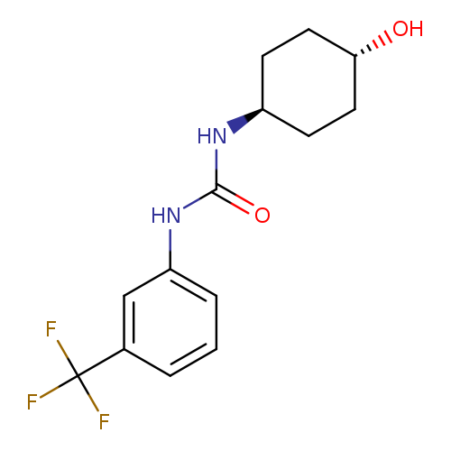 Urea, N-(trans-4-hydroxycyclohexyl)-N'-[3-(trifluoromethyl)phenyl]-