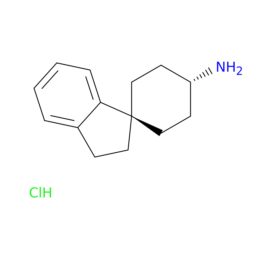 (1r,4s)-2',3'-dihydrospiro[cyclohexane-1,1'-inden]-4-amine hydrochloride