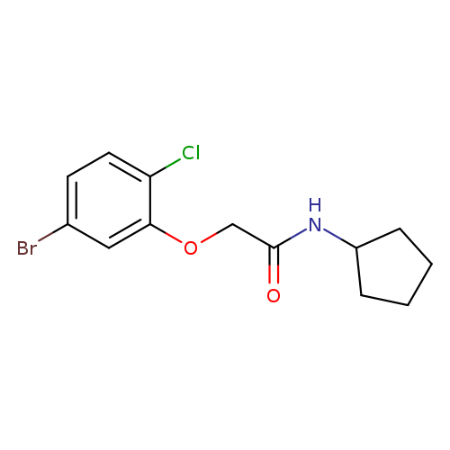 2-(5-bromo-2-chlorophenoxy)-N-cyclopentylacetamide