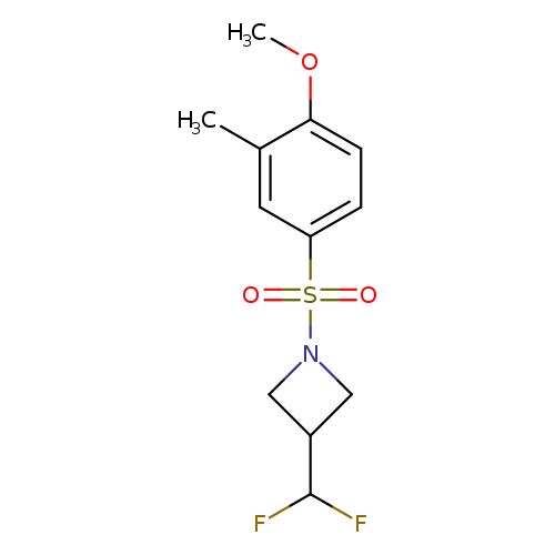 3-(difluoromethyl)-1-(4-methoxy-3-methylbenzenesulfonyl)azetidine