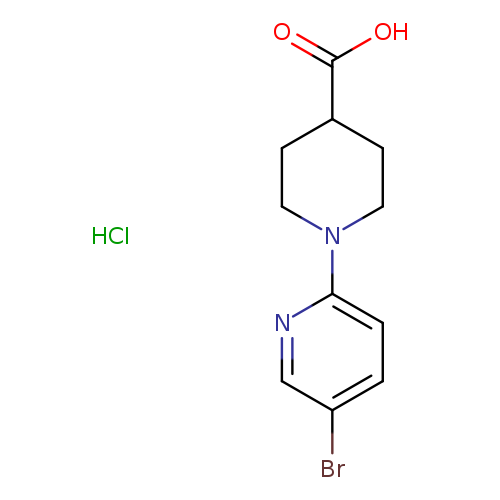 1-(5-bromopyridin-2-yl)piperidine-4-carboxylicacidhydrochloride
