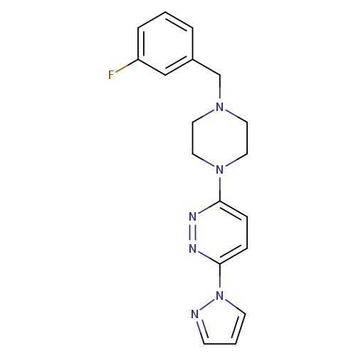 3-{4-[(3-fluorophenyl)methyl]piperazin-1-yl}-6-(1H-pyrazol-1-yl)pyridazine