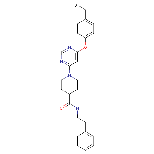 1-[6-(4-ethylphenoxy)pyrimidin-4-yl]-N-(2-phenylethyl)piperidine-4-carboxamide