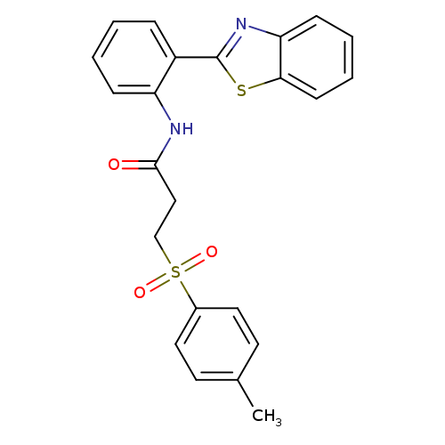 N-[2-(1,3-benzothiazol-2-yl)phenyl]-3-(4-methylbenzenesulfonyl)propanamide