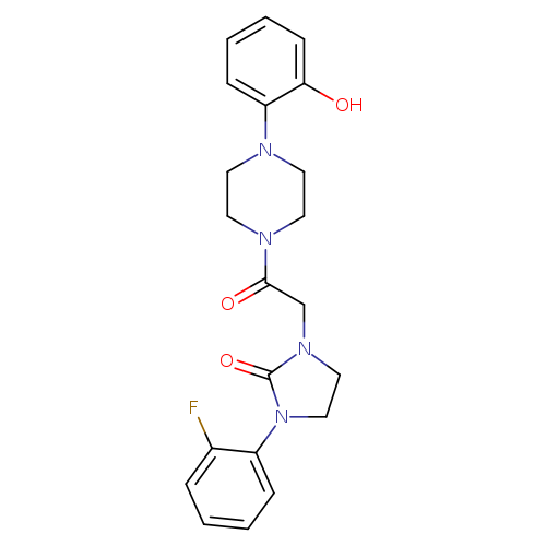 1-(2-fluorophenyl)-3-{2-[4-(2-hydroxyphenyl)piperazin-1-yl]-2-oxoethyl}imidazolidin-2-one