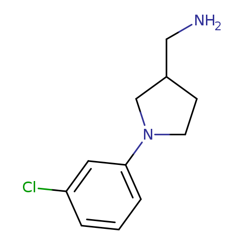 1-[1-(3-chlorophenyl)pyrrolidin-3-yl]methanamine