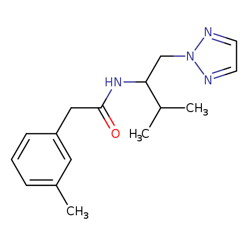 N-[3-methyl-1-(2H-1,2,3-triazol-2-yl)butan-2-yl]-2-(3-methylphenyl)acetamide