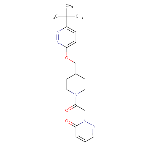 2-[2-(4-{[(6-tert-butylpyridazin-3-yl)oxy]methyl}piperidin-1-yl)-2-oxoethyl]-2,3-dihydropyridazin-3-one