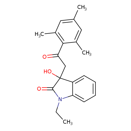 1-ethyl-3-hydroxy-3-(2-mesityl-2-oxoethyl)-1,3-dihydro-2H-indol-2-one