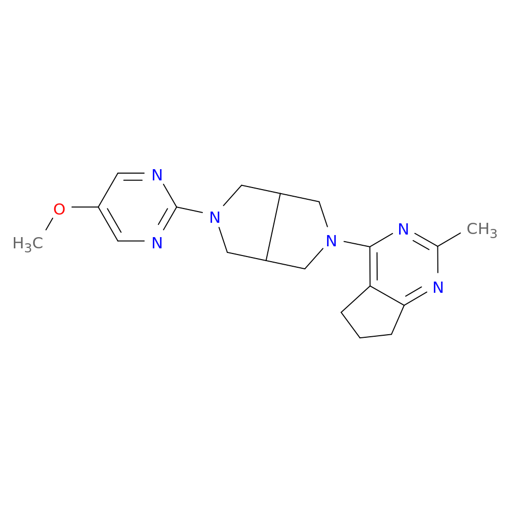 5-methoxy-2-(5-{2-methyl-5H,6H,7H-cyclopenta[d]pyrimidin-4-yl}-octahydropyrrolo[3,4-c]pyrrol-2-yl)pyrimidine