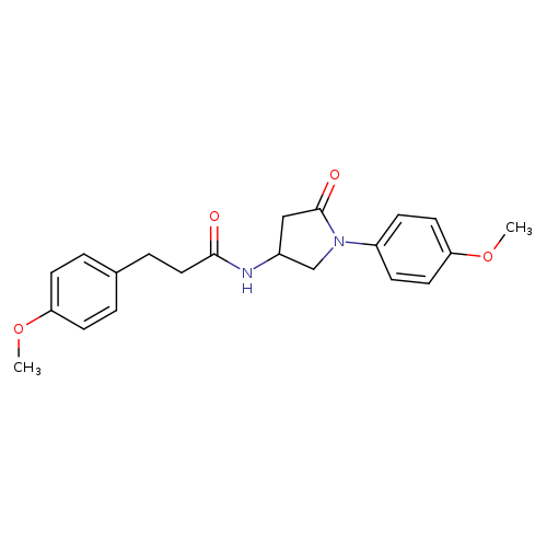 3-(4-methoxyphenyl)-N-[1-(4-methoxyphenyl)-5-oxopyrrolidin-3-yl]propanamide