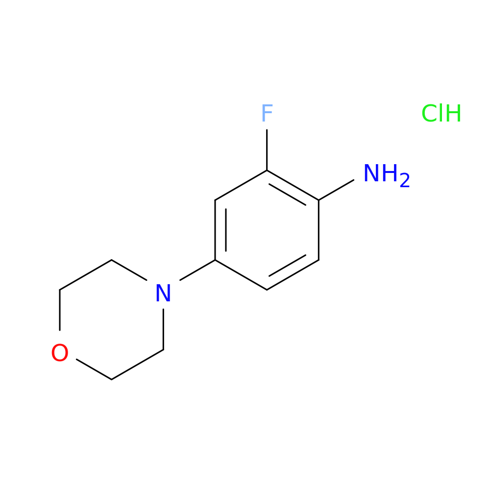 2-Fluoro-4-morpholinoaniline, HCl
