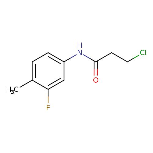 3-Chloro-n-(3-fluoro-4-methylphenyl)propanamide