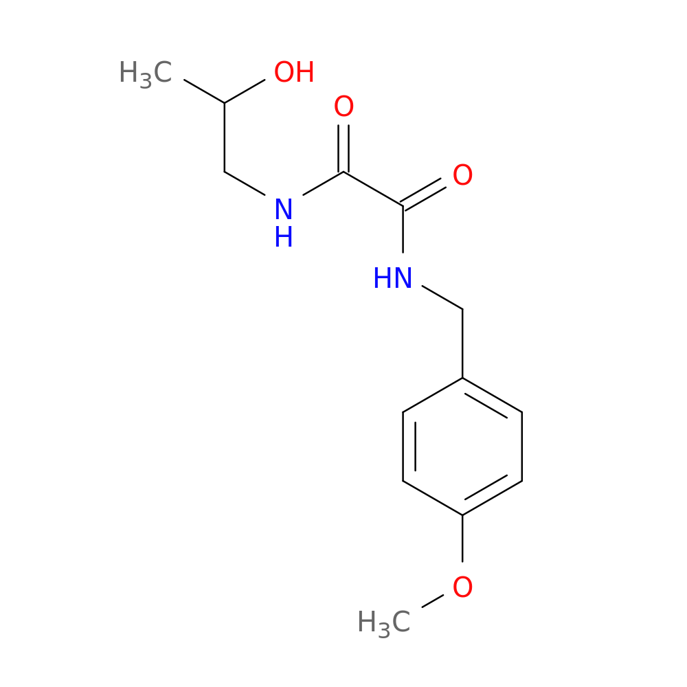N-(2-hydroxypropyl)-N'-[(4-methoxyphenyl)methyl]ethanediamide