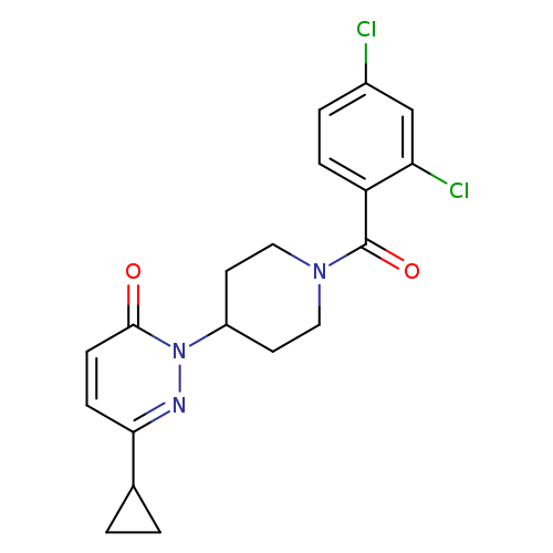 6-cyclopropyl-2-[1-(2,4-dichlorobenzoyl)piperidin-4-yl]-2,3-dihydropyridazin-3-one