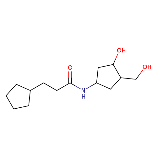 3-cyclopentyl-N-[3-hydroxy-4-(hydroxymethyl)cyclopentyl]propanamide