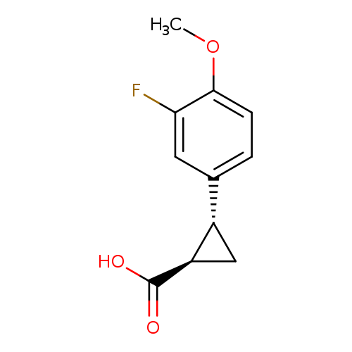 trans-2-(3-fluoro-4-methoxyphenyl)cyclopropane-1-carboxylic acid