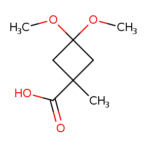 3,3-Dimethoxy-1-methyl-cyclobutanecarboxylic acid