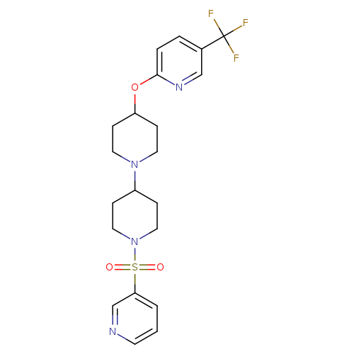 1'-(pyridine-3-sulfonyl)-4-{[5-(trifluoromethyl)pyridin-2-yl]oxy}-1,4'-bipiperidine