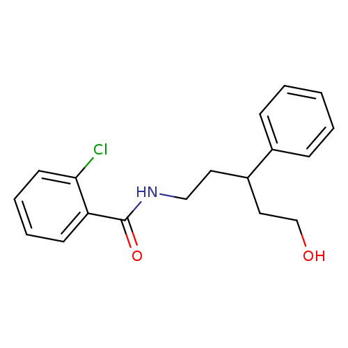 2-chloro-N-(5-hydroxy-3-phenylpentyl)benzamide