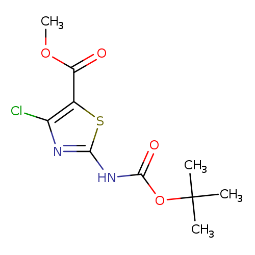methyl 2-((tert-butoxycarbonyl)amino)-4-chlorothiazole-5-carboxylate