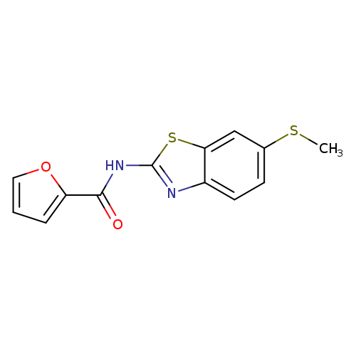 N-[6-(methylsulfanyl)-1,3-benzothiazol-2-yl]furan-2-carboxamide