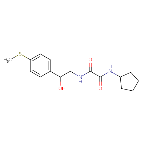 N-cyclopentyl-N'-{2-hydroxy-2-[4-(methylsulfanyl)phenyl]ethyl}ethanediamide