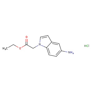 ethyl 2-(5-amino-1H-indol-1-yl)acetate hydrochloride