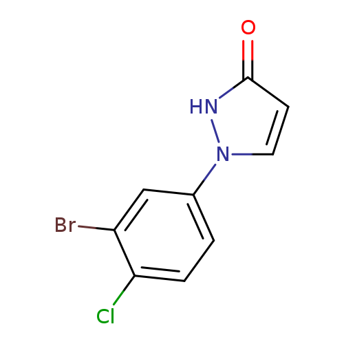 1-(3-bromo-4-chlorophenyl)-2,3-dihydro-1H-pyrazol-3-one