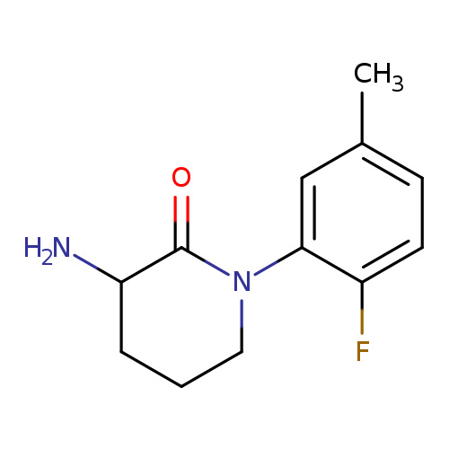 3-amino-1-(2-fluoro-5-methylphenyl)piperidin-2-one