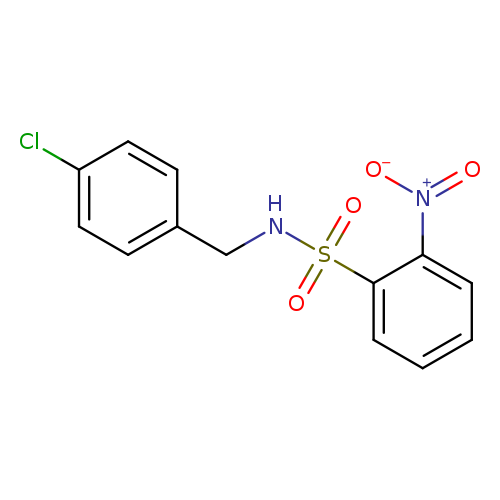 N-[(4-chlorophenyl)methyl]-2-nitrobenzene-1-sulfonamide
