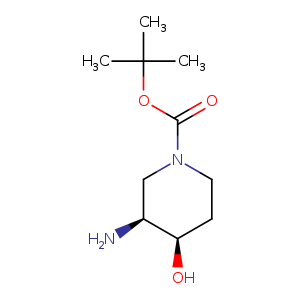 1-Piperidinecarboxylic acid, 3-amino-4-hydroxy-, 1,1-dimethylethyl ester, (3S,4R)-