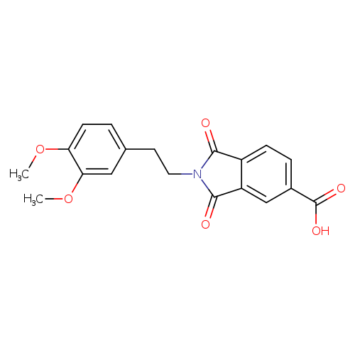 2-[2-(3,4-Dimethoxyphenyl)ethyl]-1,3-dioxoisoindoline-5-carboxylic acid