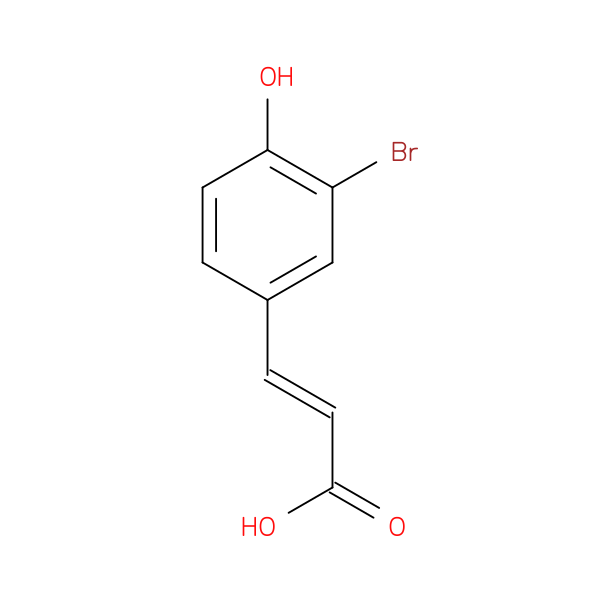 (E)-3-(3-bromo-4-hydroxyphenyl)acrylic acid