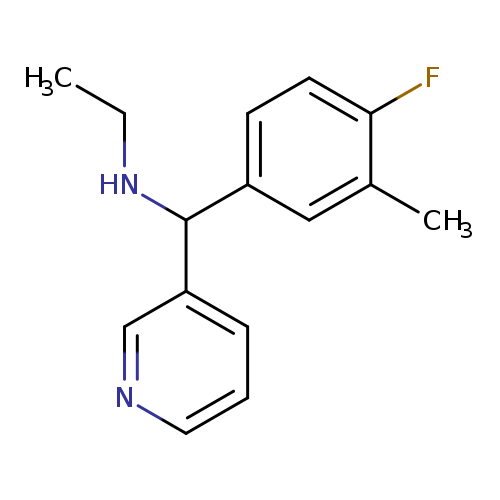 ethyl[(4-fluoro-3-methylphenyl)(pyridin-3-yl)methyl]amine