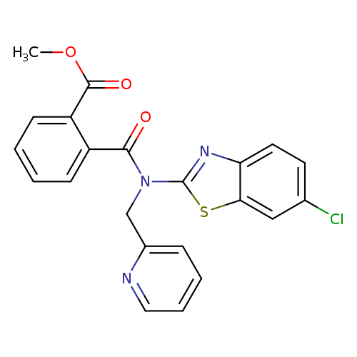 methyl 2-[(6-chloro-1,3-benzothiazol-2-yl)[(pyridin-2-yl)methyl]carbamoyl]benzoate