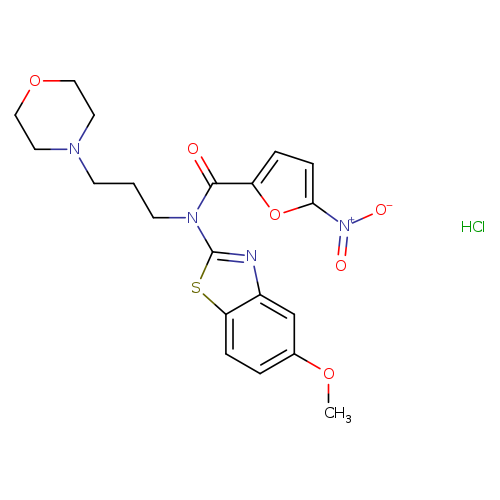 N-(5-methoxy-1,3-benzothiazol-2-yl)-N-[3-(morpholin-4-yl)propyl]-5-nitrofuran-2-carboxamide hydrochloride