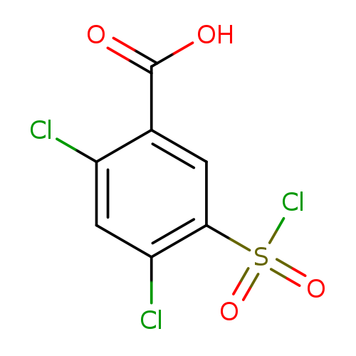 2,4-dichloro-5-(chlorosulphonyl)benzoic acid