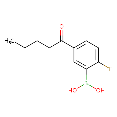 2-Fluoro-5-pentanoylphenylboronic acid