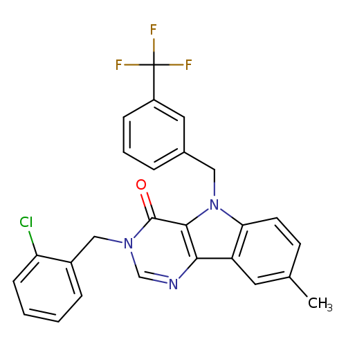 3-[(2-chlorophenyl)methyl]-8-methyl-5-{[3-(trifluoromethyl)phenyl]methyl}-3H,4H,5H-pyrimido[5,4-b]indol-4-one